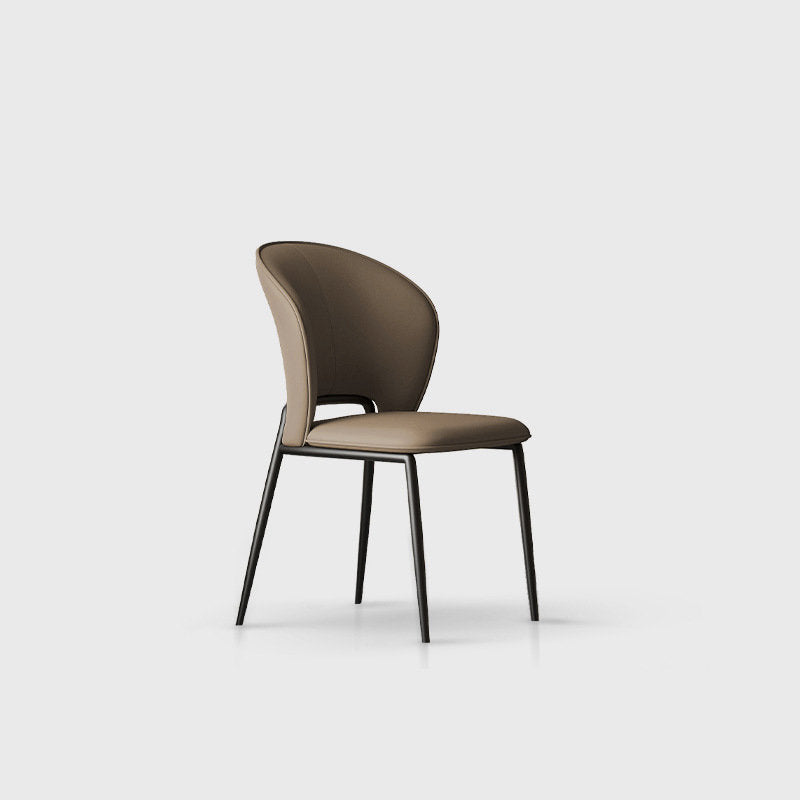 Italian Minimalist Dining Chair – Light Brown image 0