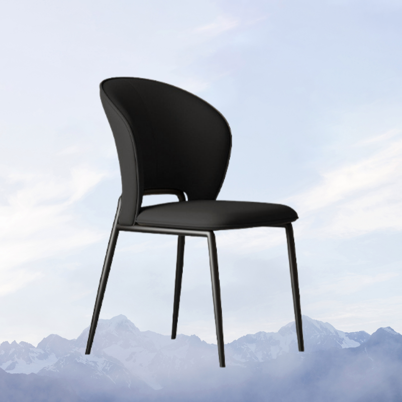 Italian Minimalist Dining Chair – Black image 3