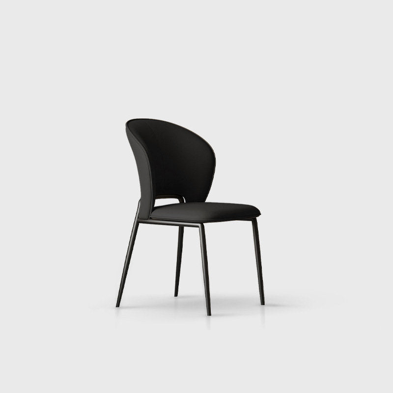 Italian Minimalist Dining Chair – Black image 1