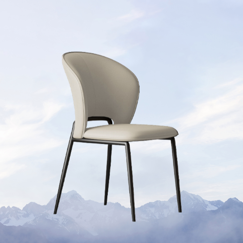 Italian Minimalist Dining Chair – Ivory White image 3