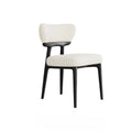 Italian Minimalist Solid Wood Leather Dining Chair – Black image 0